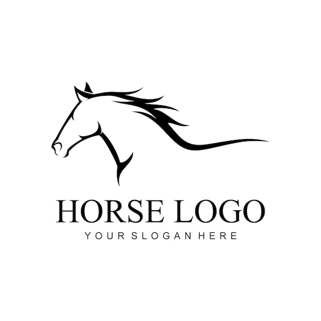 snel paard vector logo