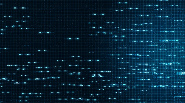 Vector snelheid elektronische circuit microchip technologie achtergrond