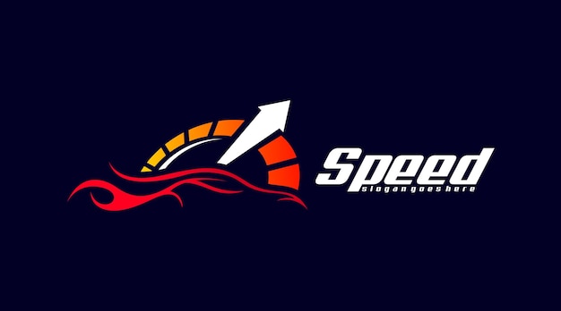 Snelheid Logo sjabloon Vector. Logo concept van snelheid