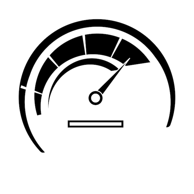 Snelheidsmeter pictogram logo vector ontwerpsjabloon