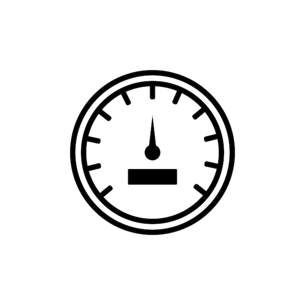 Vector snelheidsmeter pictogram vector sjabloon illustratie logo ontwerp