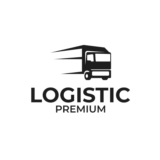Snelle levering Logistieke Truck Logo Design Concept Vector Illustratie Symboolpictogram