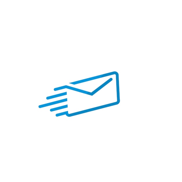 Snelle mail logo vector pictogram illustratie