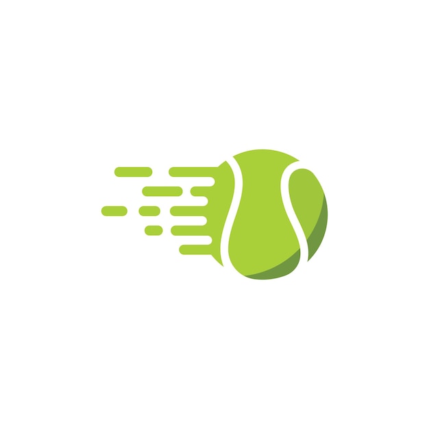 Snelle tennisbal pictogram vector illustratie ontwerp sjabloon web