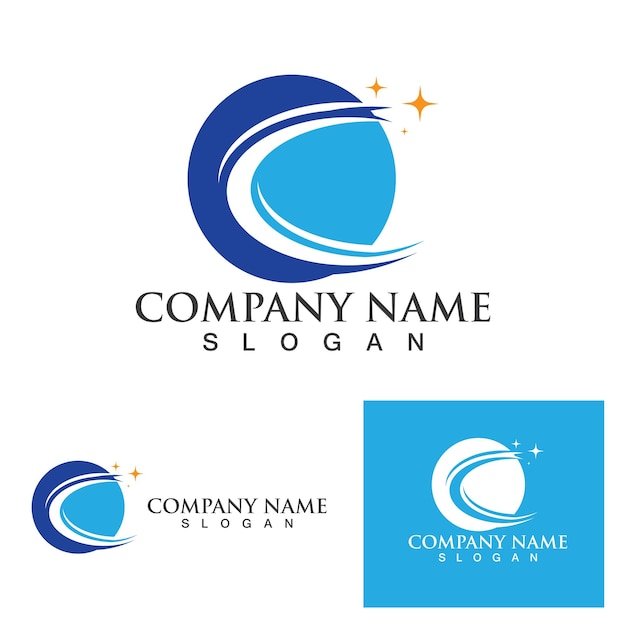 Sneller bedrijfsfinanciën logo sjabloon vector pictogram illustratie ontwerp