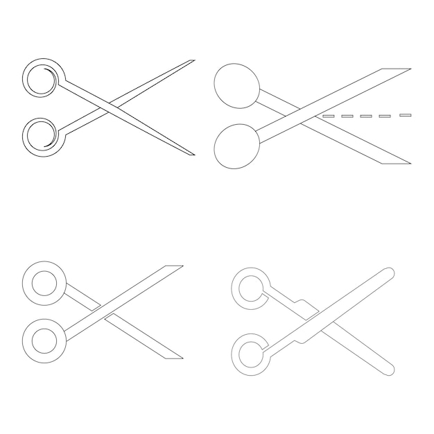 Vector snijden schaar pictogram vector illustratie ontwerp