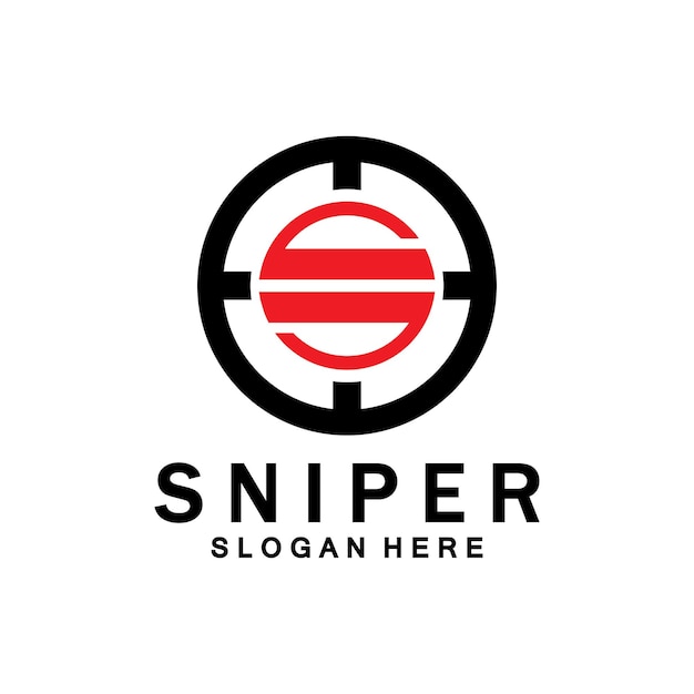 Sniper Aim Target Vector Logo Initial S Target Logo Vector