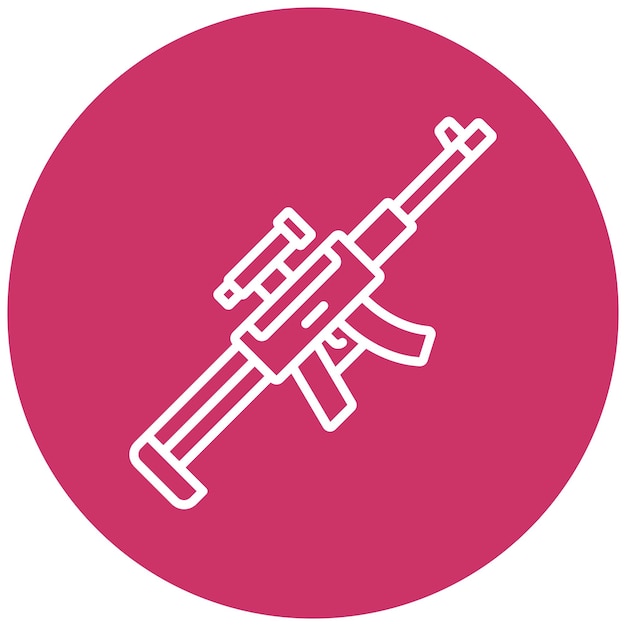 Sniper Rifle Icon Style