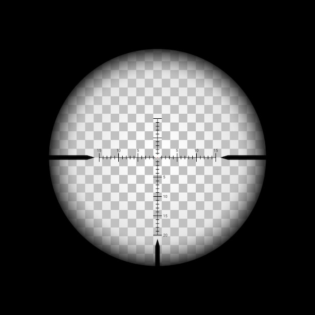 Sniper scope zicht zicht vizier richtkruis doel