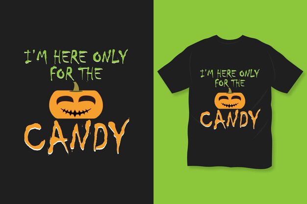 Snoep halloween t-shirt ontwerp