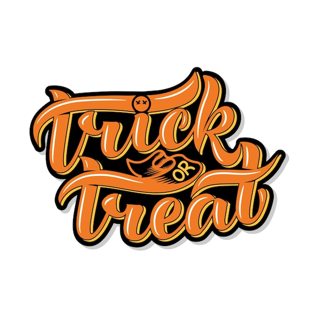 Vector snoep of je leven. halloween. belettering compositie