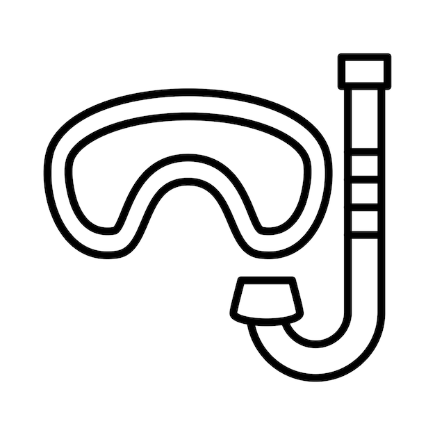 Snorkel Line Illustration