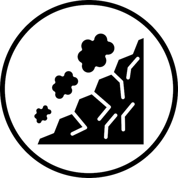 Snow Avalanche Icon Style