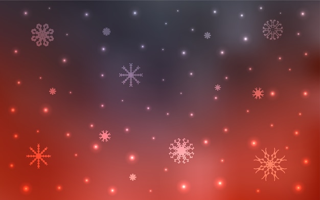 Snow on blurred abstract background with gradient