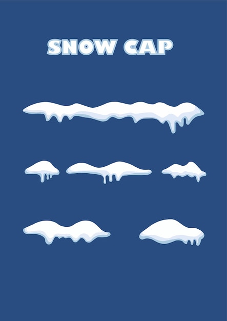 snow cap vector