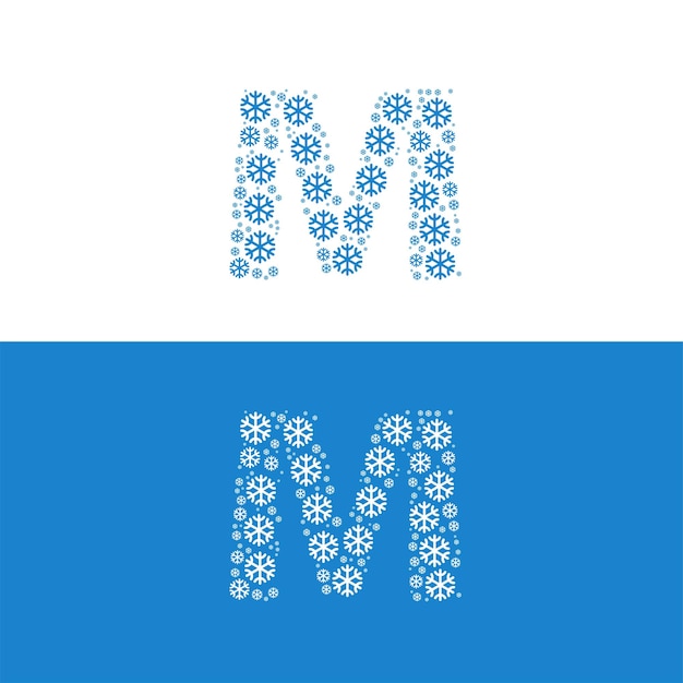 SNOW COLD LETTER M LOGO