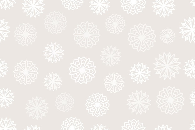 Snow flake christmas seamless pattern delicate dusty color