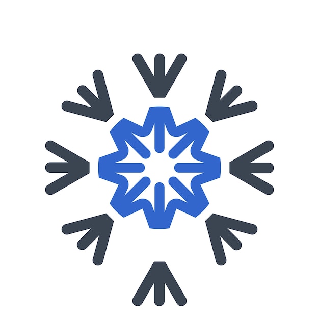 雪の結晶のアイコン