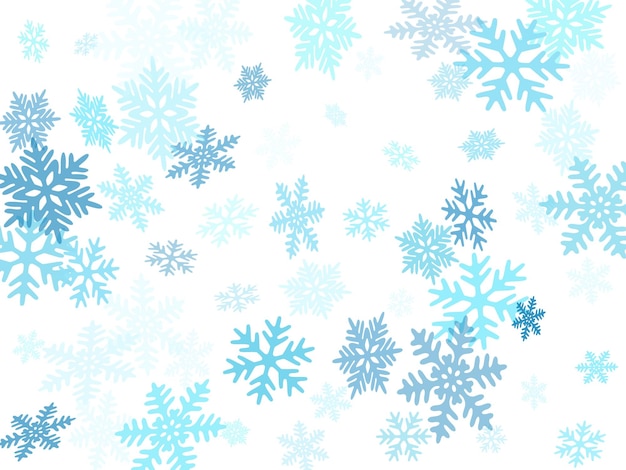 Snow flakes falling macro vector graphics christmas snowflakes confetti falling scatter banner winter xmas snow background airy flakes falling and flying winter simple vector background