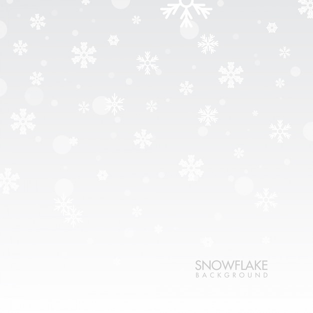 Snow Flakes Falling Subtle White Background