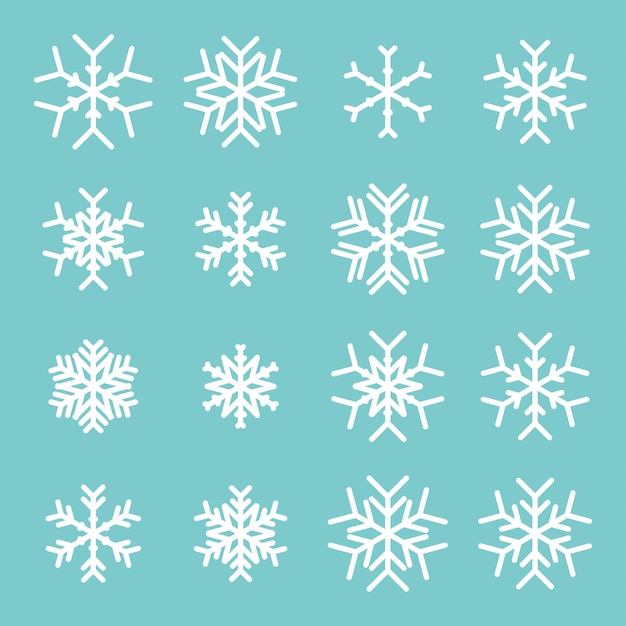 Vector snow flakes icon