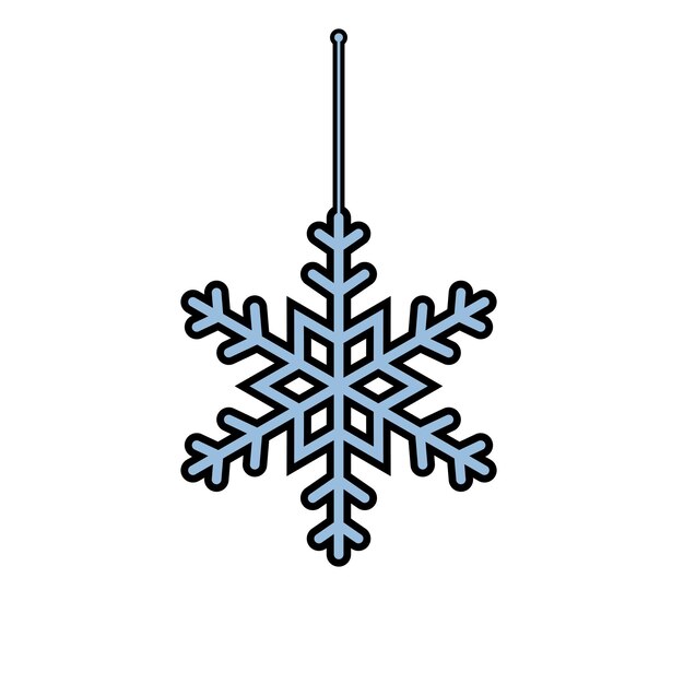 Vettore vettore icona neve