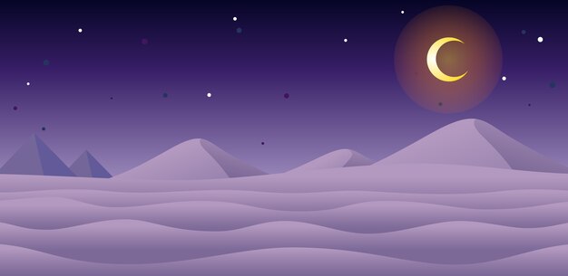 Snow Night Game Background