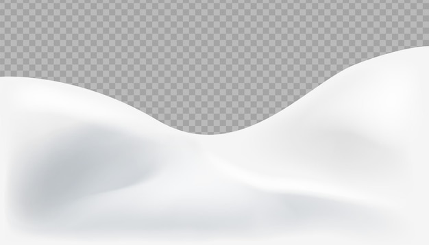 Vector snow realistic landscape background d realistic snow background snow drifts isolated