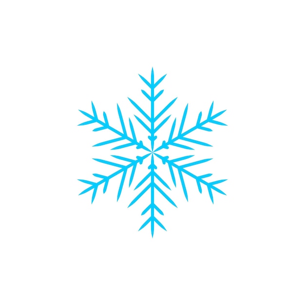 snow set with snowflake element collection