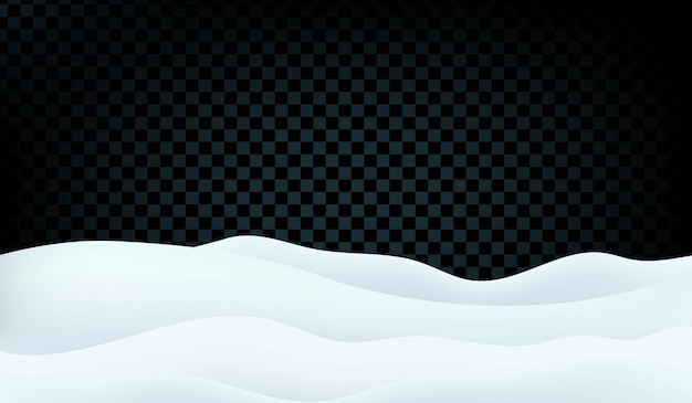 La palla di neve della neve ha isolato il fondo nero con l'illustrazione di vettore della maglia di pendenza