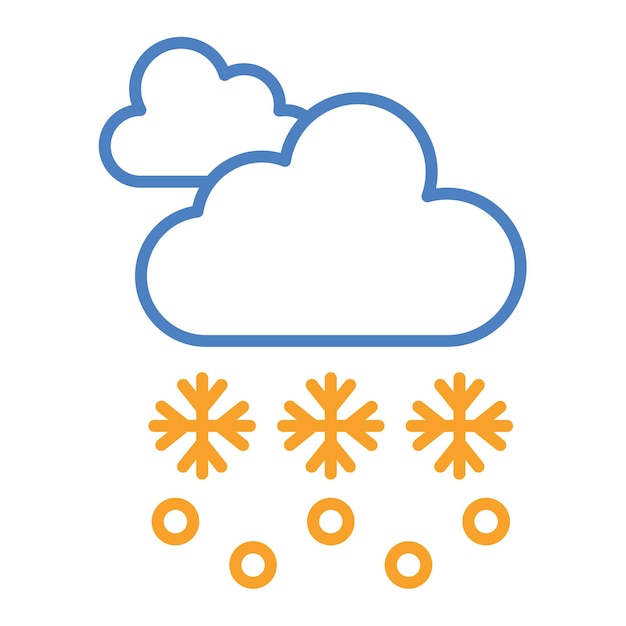 Vector snow storm icon