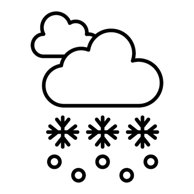 Vector snow storm icon