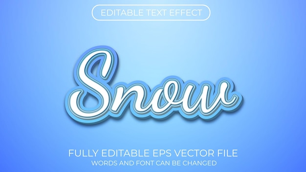 Snow text effect