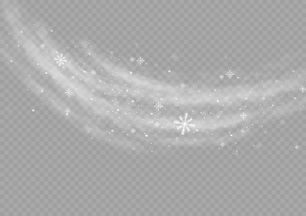 Vector snow and wind white gradient decorative element winter fog vector