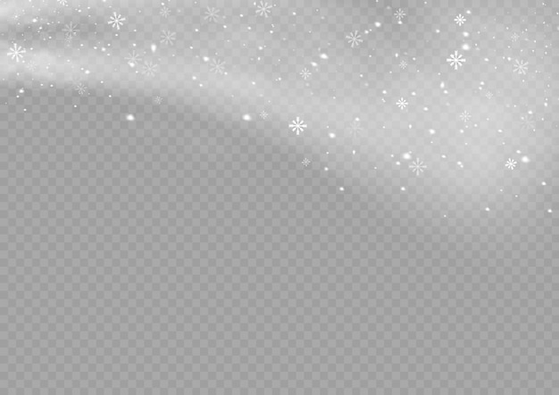 雪と風の白いグラデーションの装飾的な要素の冬の霧のベクトル