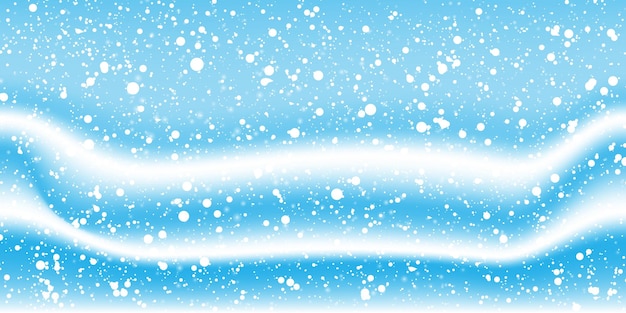 Snow winter background. white snowflakes. winter falling snow. vector illustration. snowfall background.