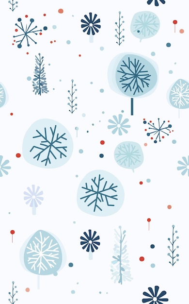 Vector snow winter patterns