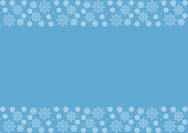 Snow with Blue Background