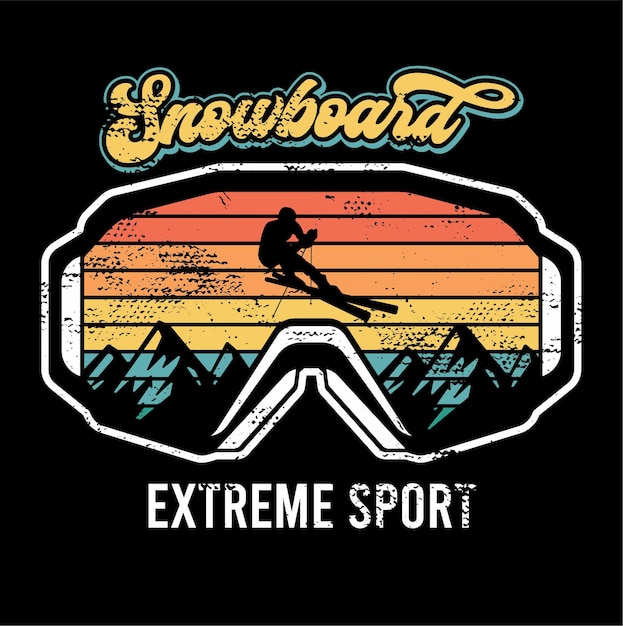 Snowboard extreme sport