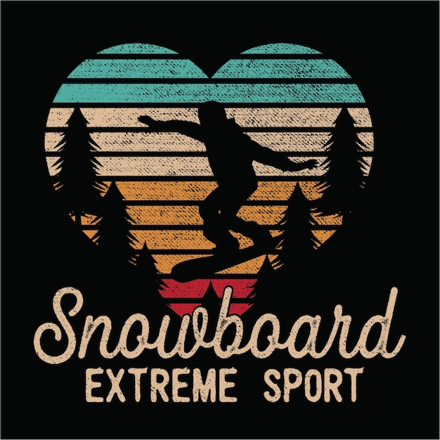 Snowboard sillhouete