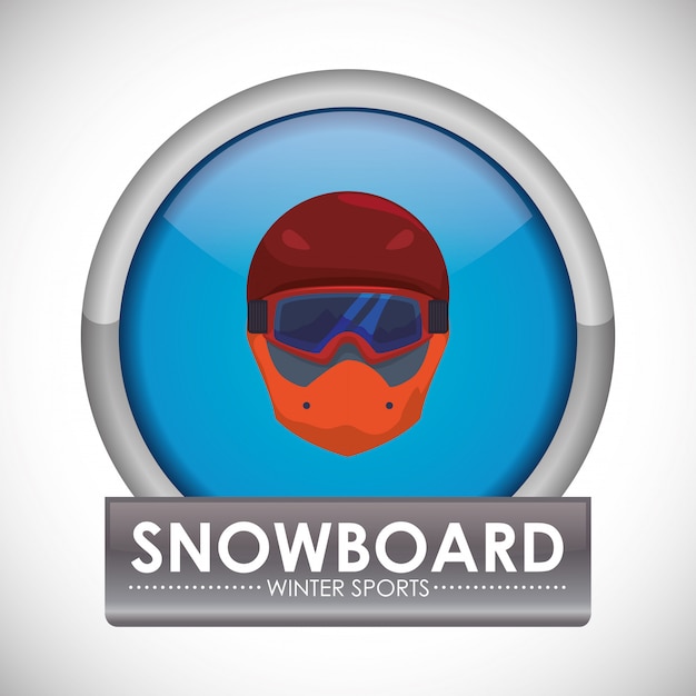 Vector snowboarding design