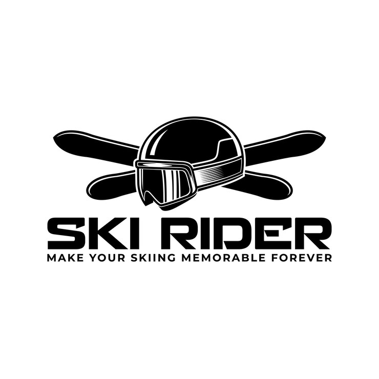Snowboarding Logo design Ski sports logo illustration vector