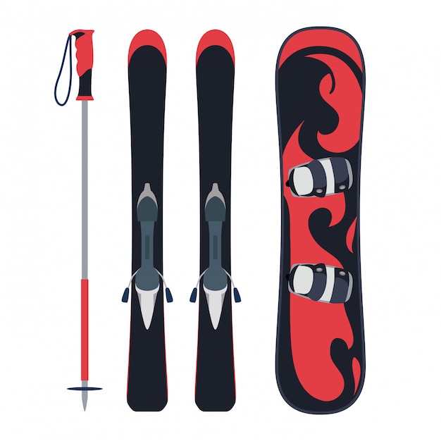 Snowboarding ontwerp, vectorillustratie.