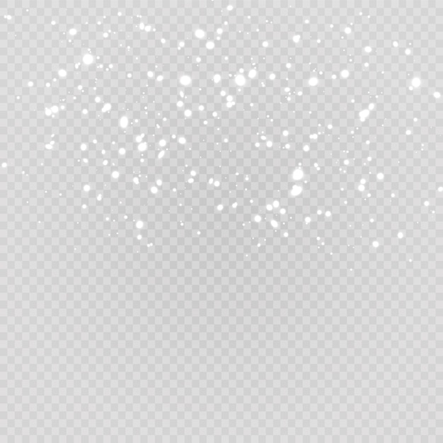Vector snowfall snowflakes in different shapes and forms snowflakes snow background christmas snow for the new year