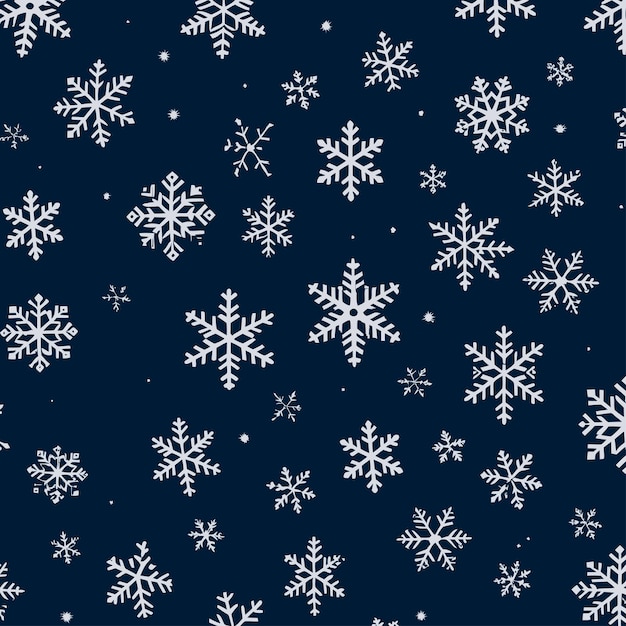 Vector snowflake background