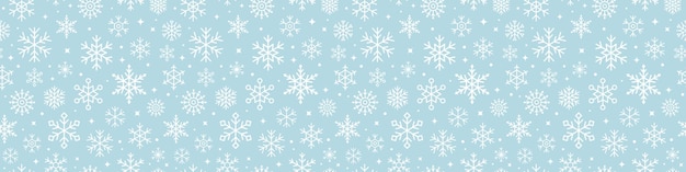 Snowflake christmas background. seamless pattern with snowflake icon