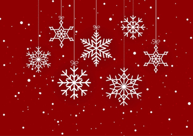 Snowflake Christmas background