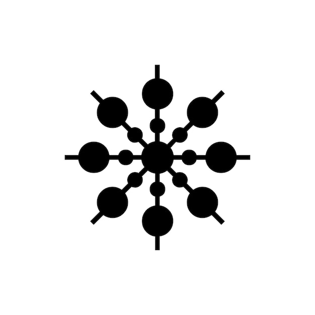 Vector snowflake icon design