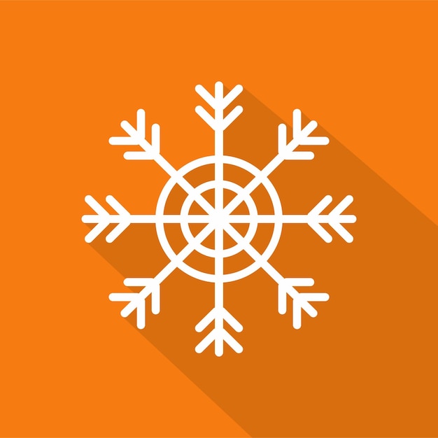 Snowflake icon Flat illustration of snowflake vector icon for web