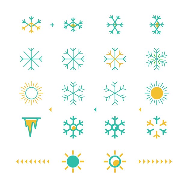 Snowflake Icon Iconic Series Koude sneeuwvlok winter icoon vector Sneeuw koude symbool